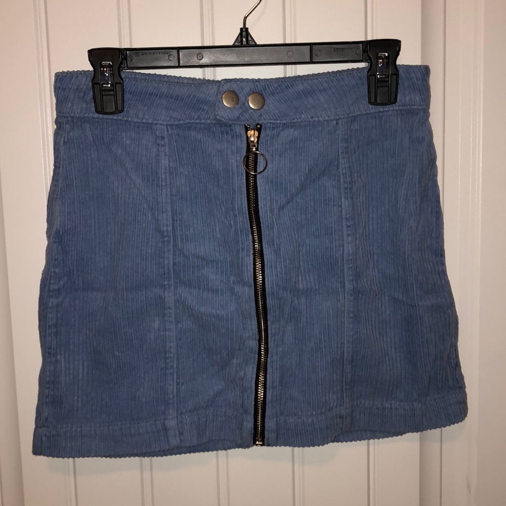 pacsun mini zipper up skirt